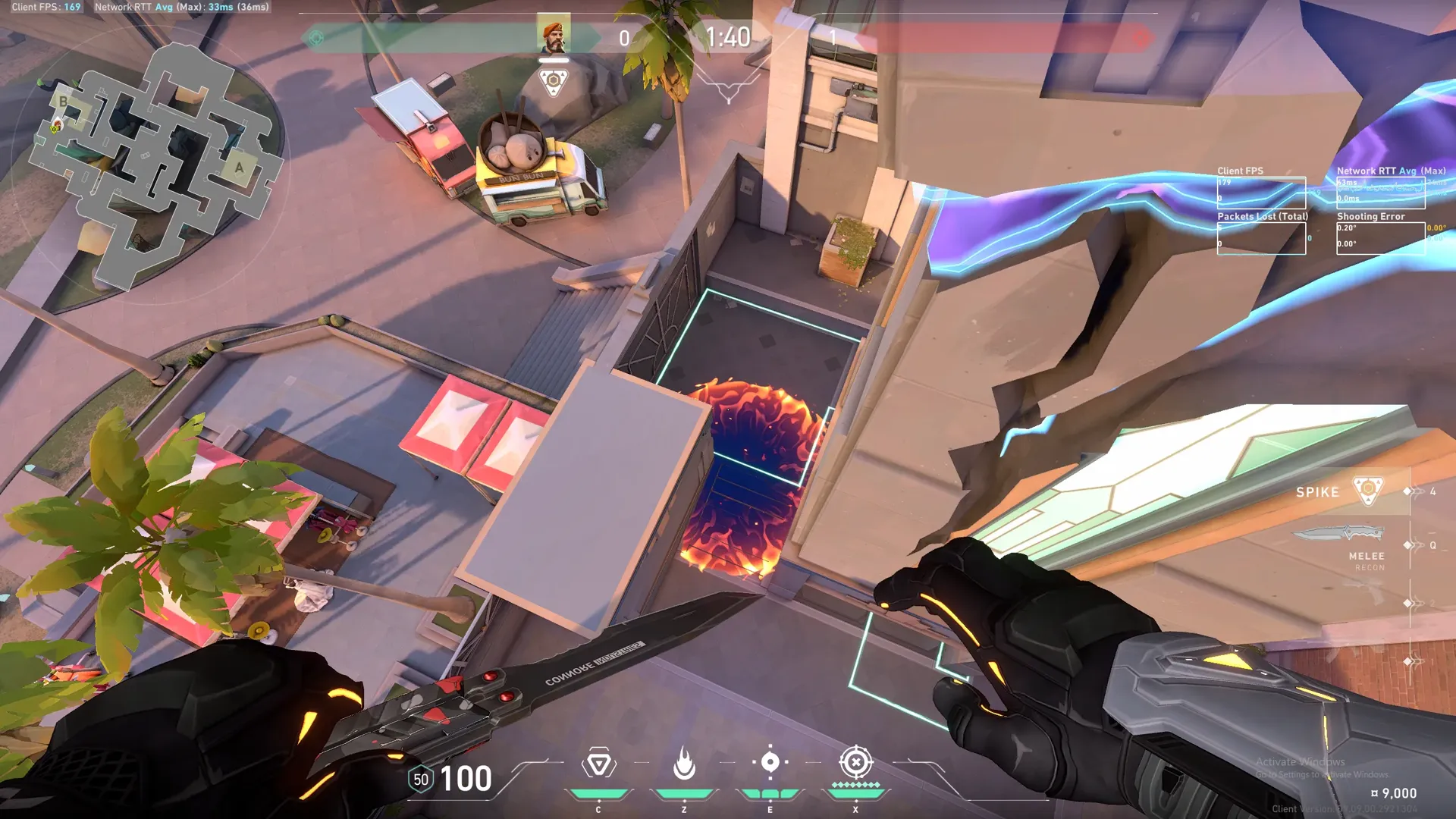 Brimstone Incendiary on Sunset Attack Site B — step 3 of 3: Result