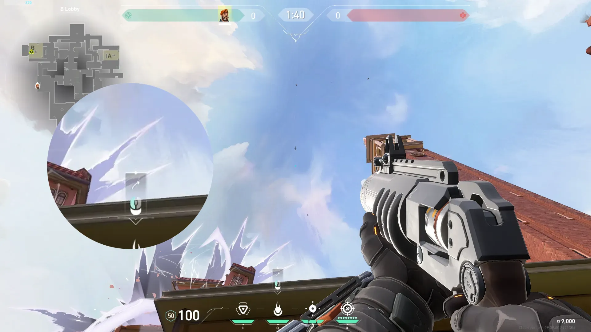 Brimstone Incendiary on Ascent Attack Site B — step 2 of 3: Aim — line up the shot