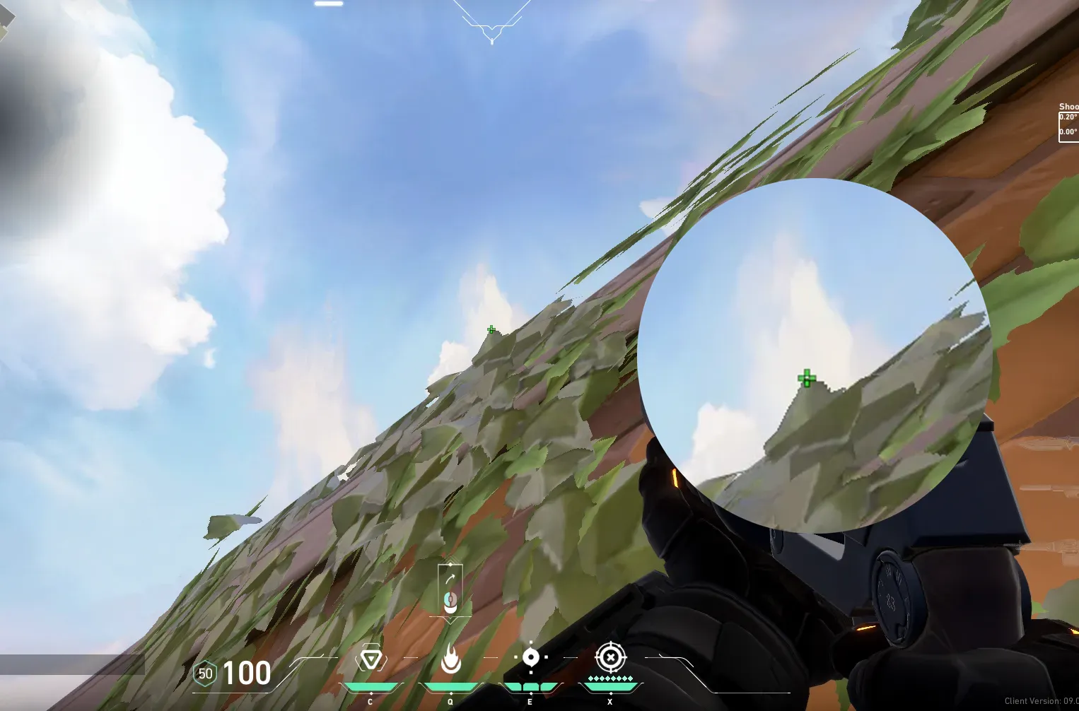 Brimstone Incendiary on Ascent Defense Site B — step 2 of 3: Aim — line up the shot