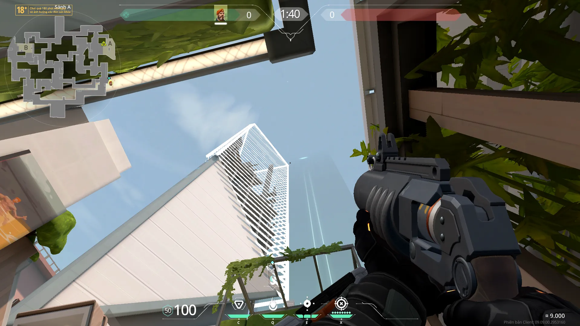 Brimstone Incendiary on Split Attack Site A — step 4 of 5: Aim — line up the shot