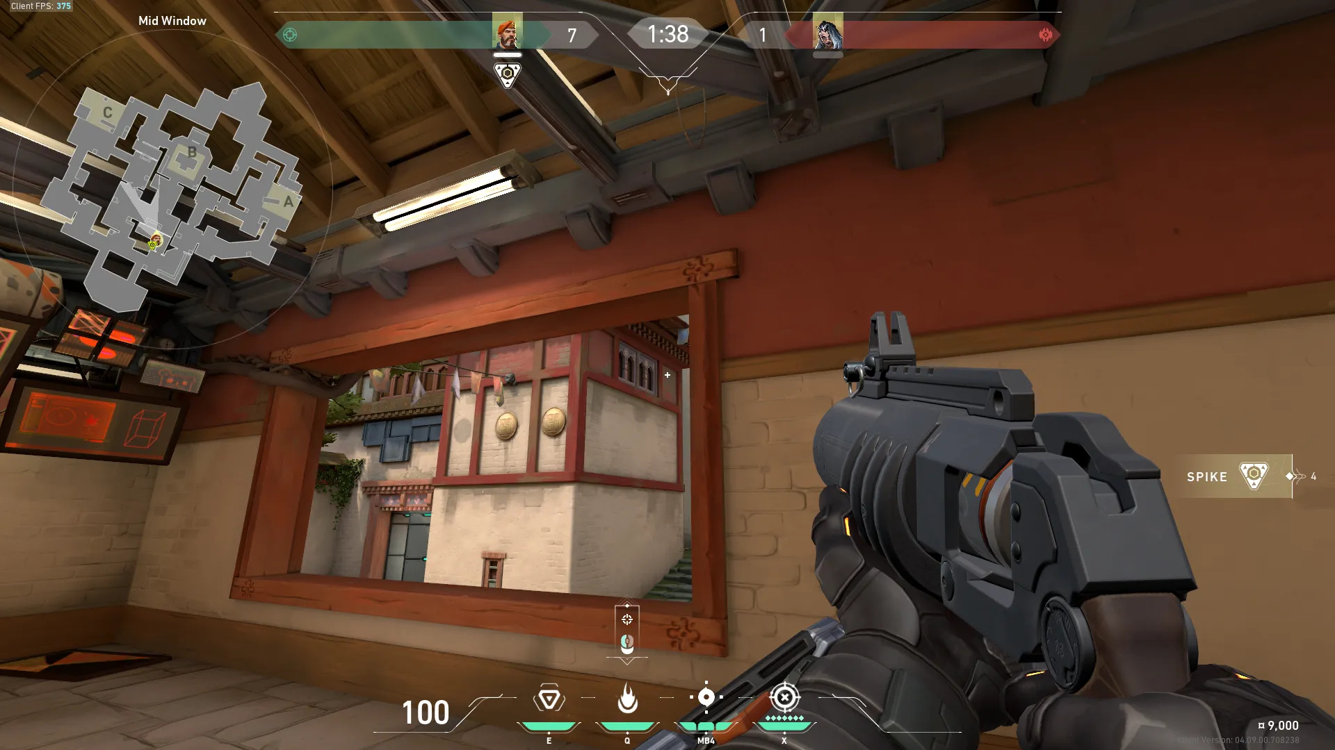 Brimstone Incendiary on Haven Attack Site B — step 2 of 3: Aim — line up the shot