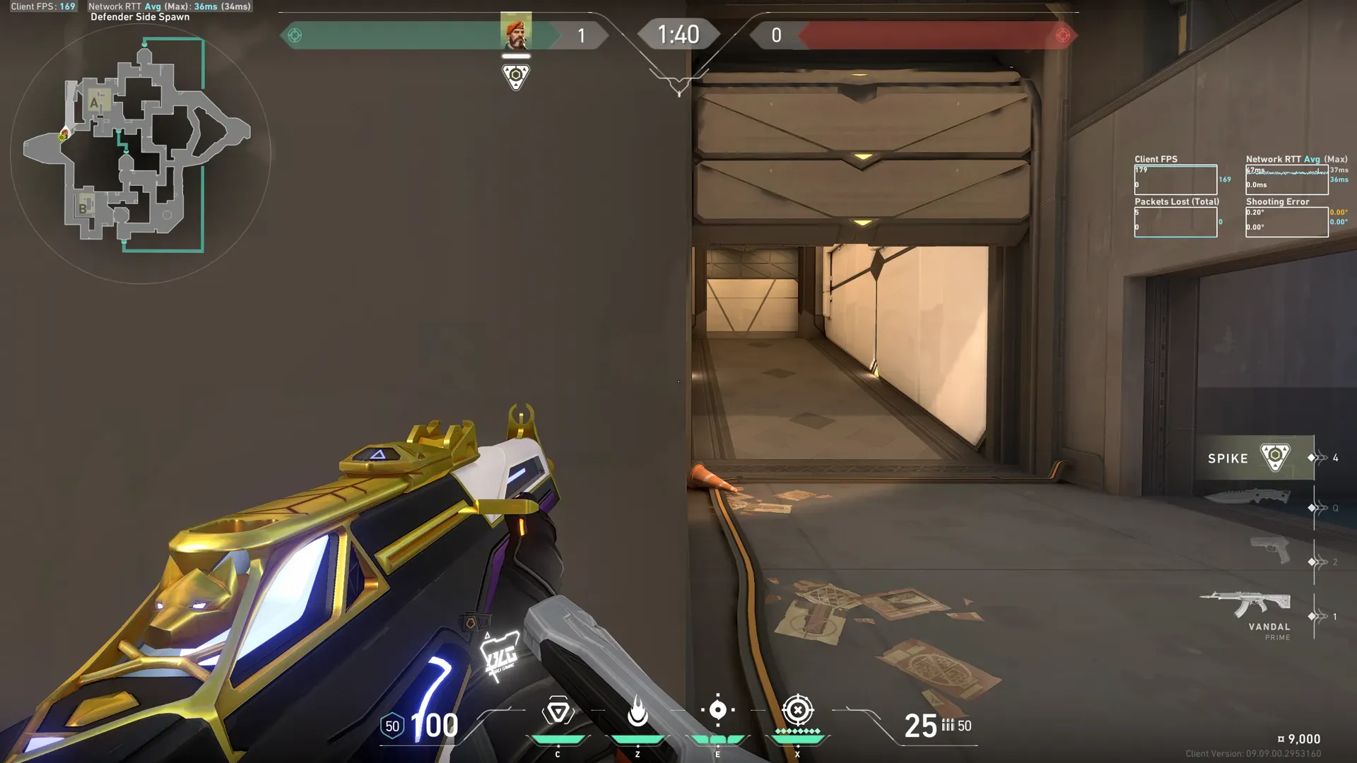 Defenders to Middle of A Site Molly — Brimstone lineup on Bind