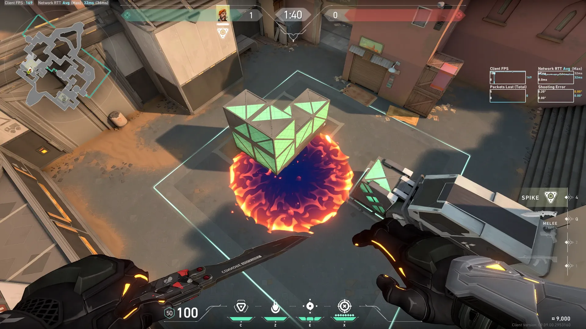 Brimstone Incendiary on Bind Defense Site A — step 3 of 3: Result