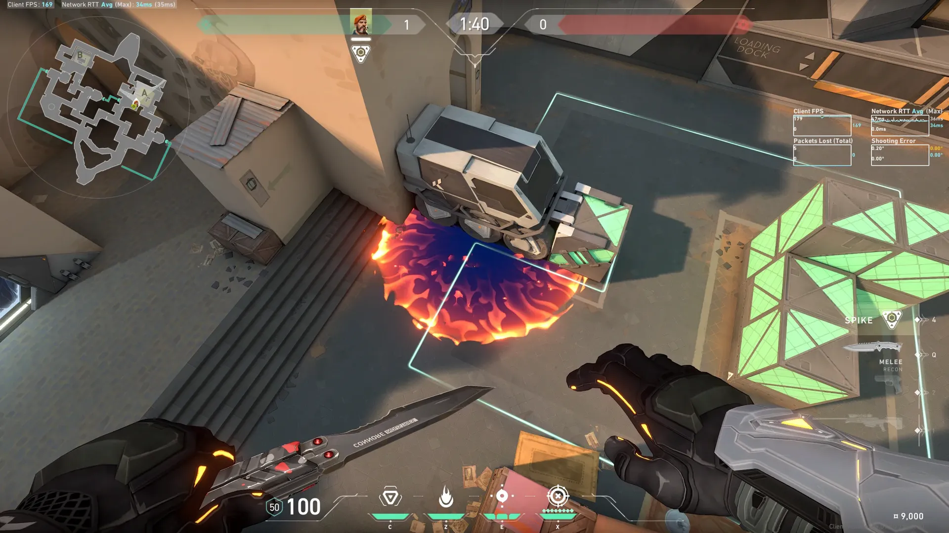 Brimstone Incendiary on Bind Attack Site A — step 3 of 3: Result