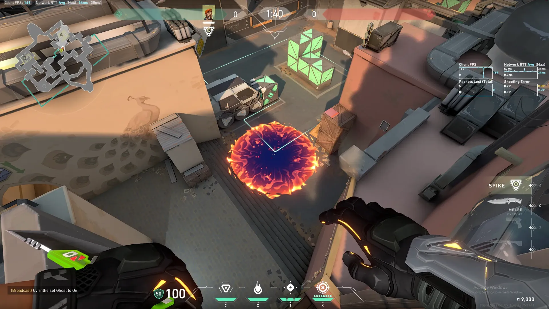 Brimstone Incendiary on Bind Attack Site A — step 3 of 3: Result