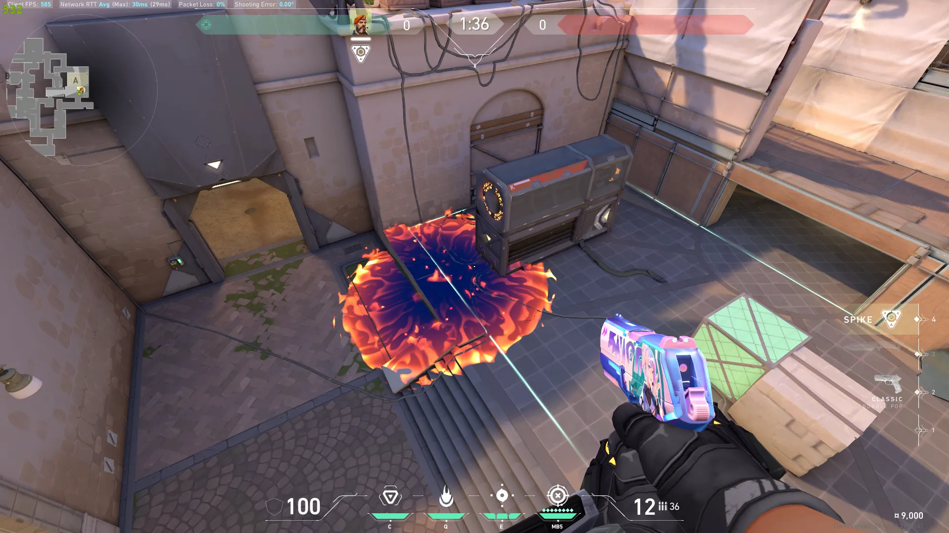 Brimstone Incendiary on Ascent Attack Site A — step 3 of 3: Result