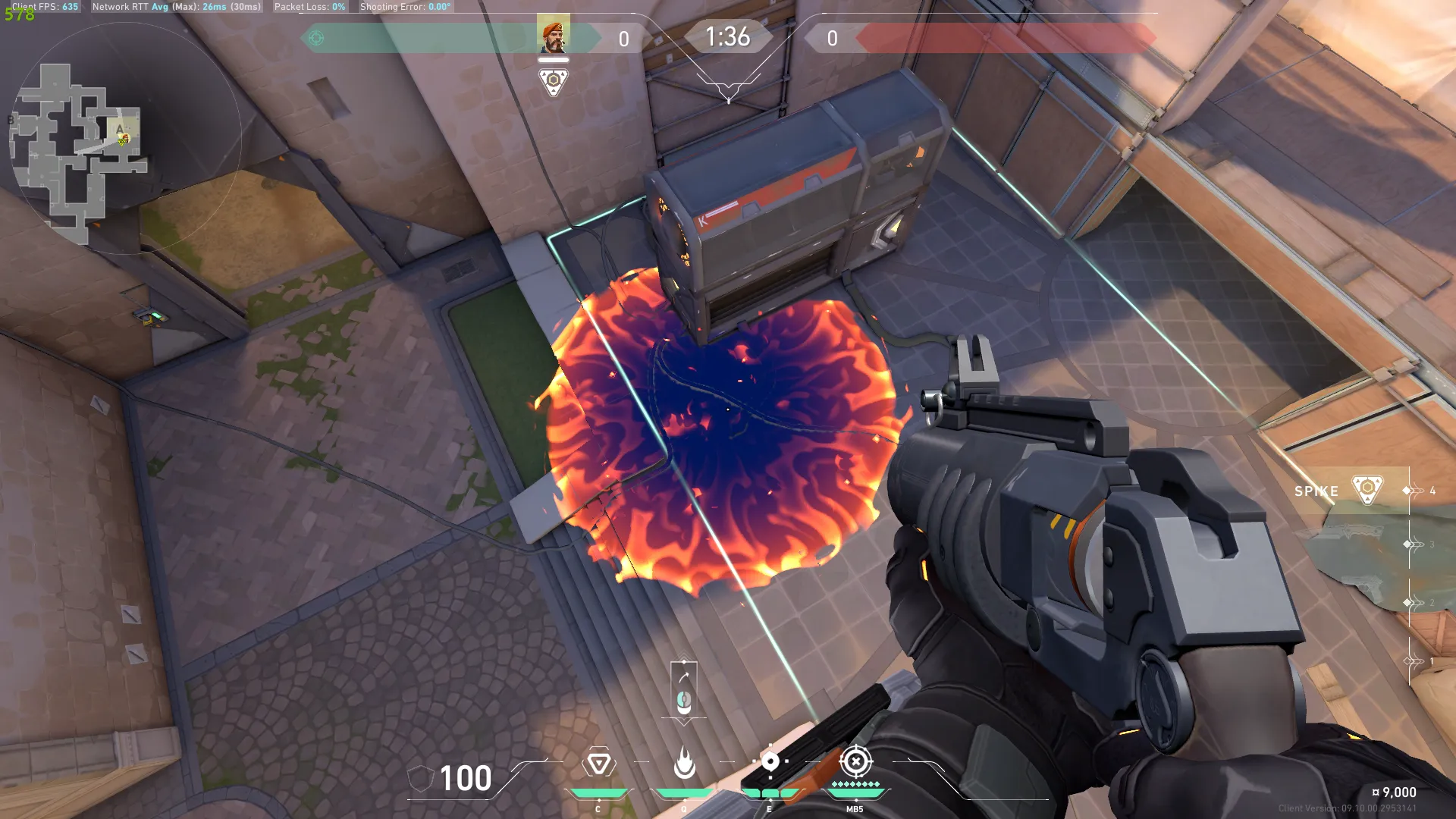 Brimstone Incendiary on Ascent Attack Site A — step 3 of 3: Result