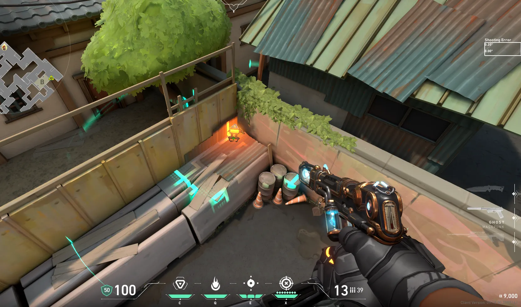 B Lobby to B Garage Plant — Brimstone lineup on Split