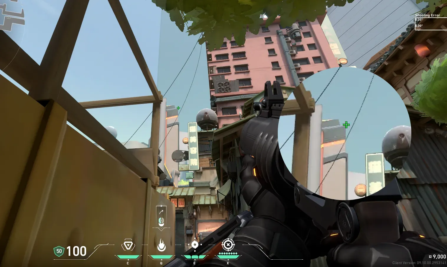 Brimstone Incendiary on Split Attack Site B — step 2 of 3: Aim — line up the shot