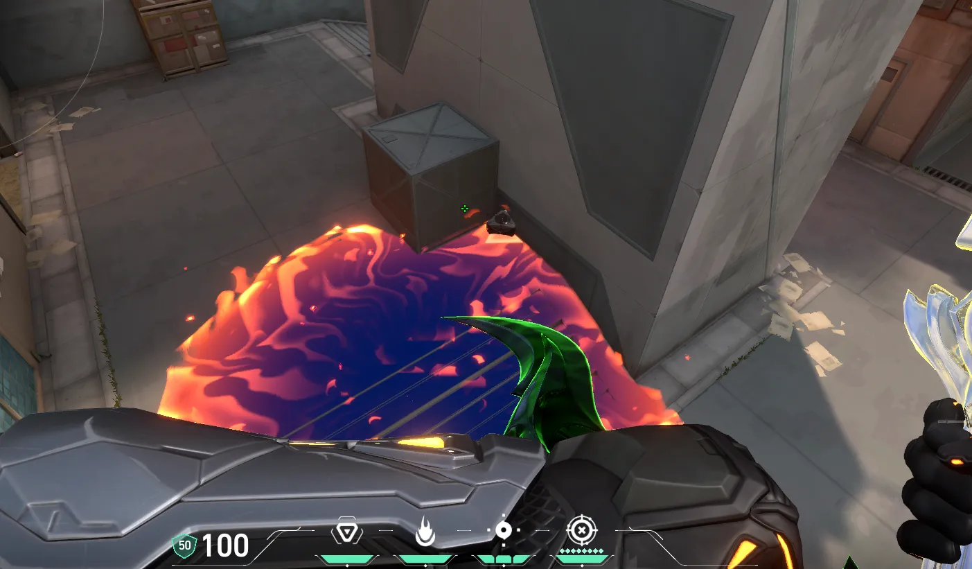 Brimstone Incendiary on Split Defense Site B — step 3 of 3: Result
