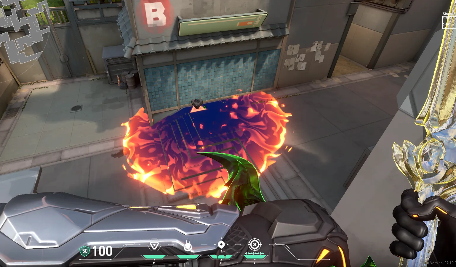 Brimstone Incendiary on Split Defense Site B — step 3 of 3: Result