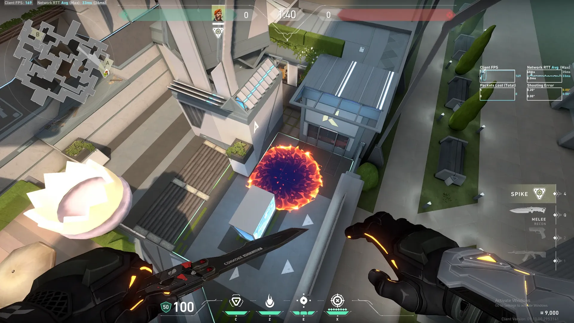 Brimstone Incendiary on Split Defense Site A — step 3 of 3: Result