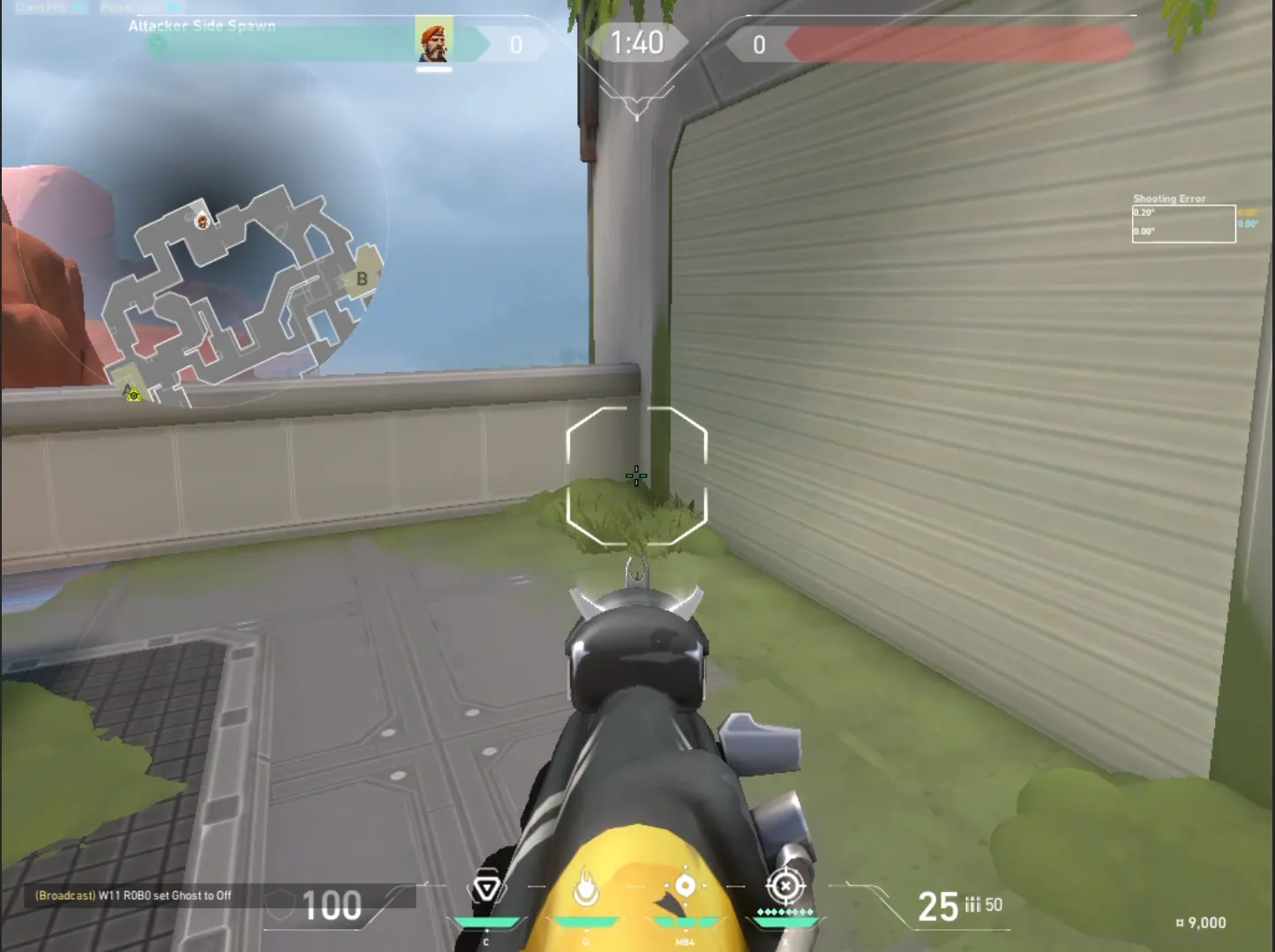 Brimstone Incendiary on Fracture Attack Site A — step 2 of 5: Aim — line up the shot