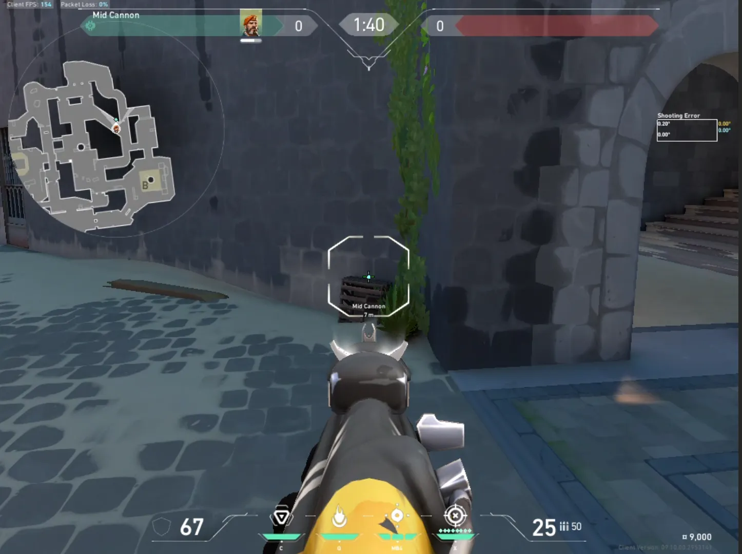 Brimstone Incendiary on Breeze Attack Site B — step 2 of 5: Aim — line up the shot