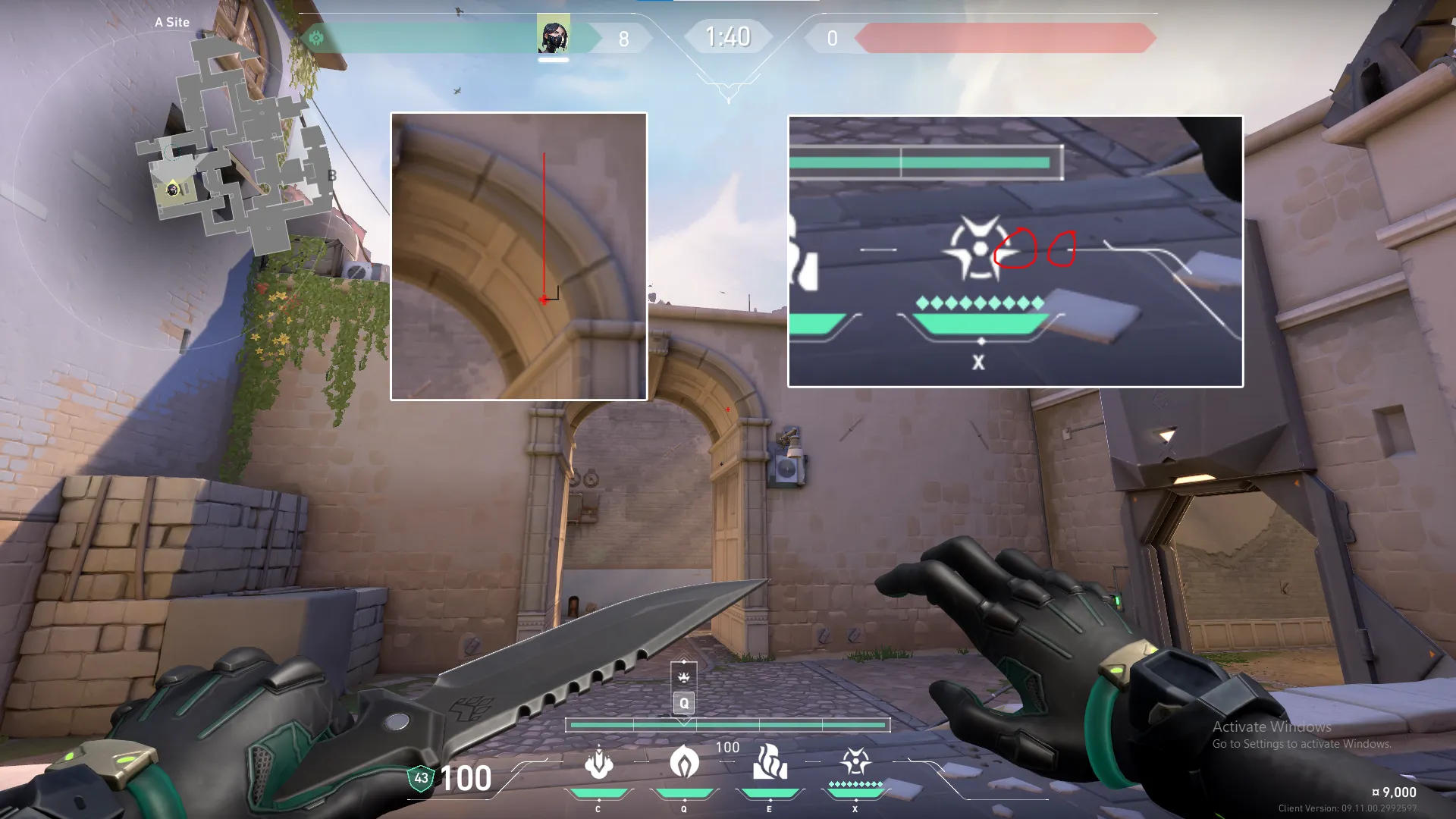 Viper Poison Cloud on Ascent Defense Site A — step 3 of 5: Aim — line up the shot