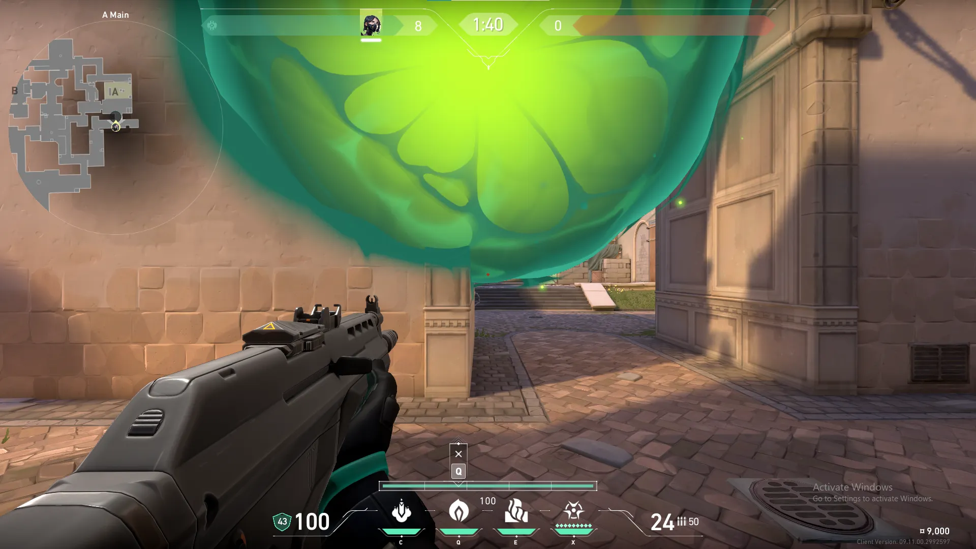 Viper Poison Cloud on Ascent Defense Site A — step 4 of 5: Aim — line up the shot