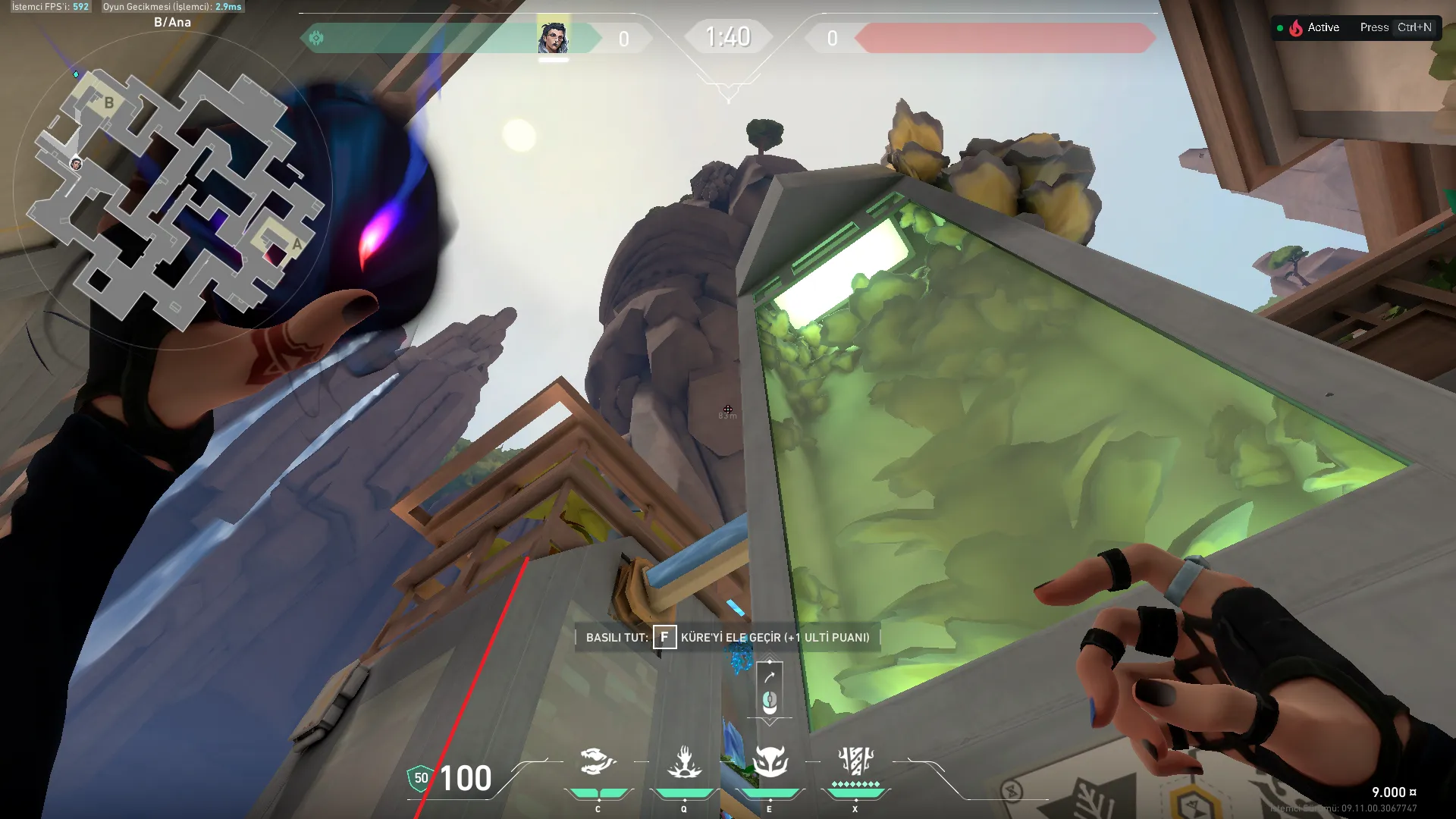 Fade Haunt on Abyss Attack Site B — step 2 of 3: Aim — line up the shot