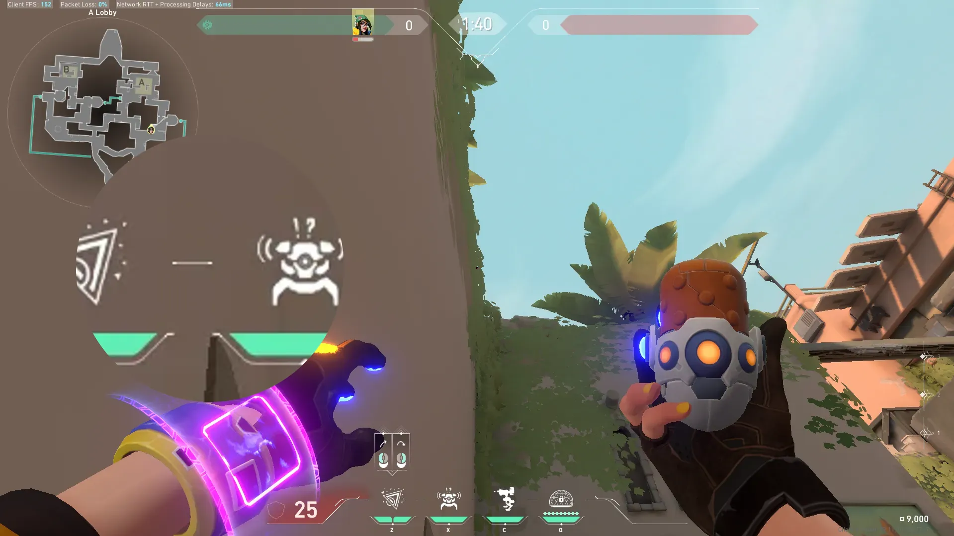 Killjoy Nanoswarm on Bind Attack Site A — step 2 of 3: Aim — line up the shot