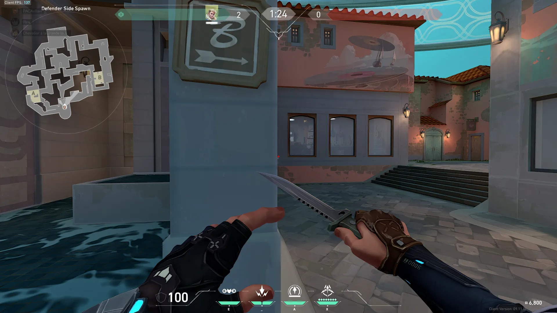Retake B — Sova lineup on Pearl