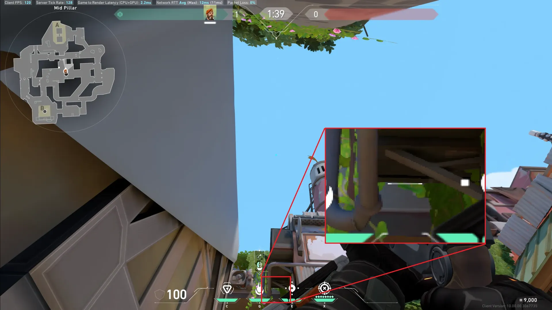 Brimstone Incendiary on Breeze Attack Site A — step 2 of 3: Aim — line up the shot