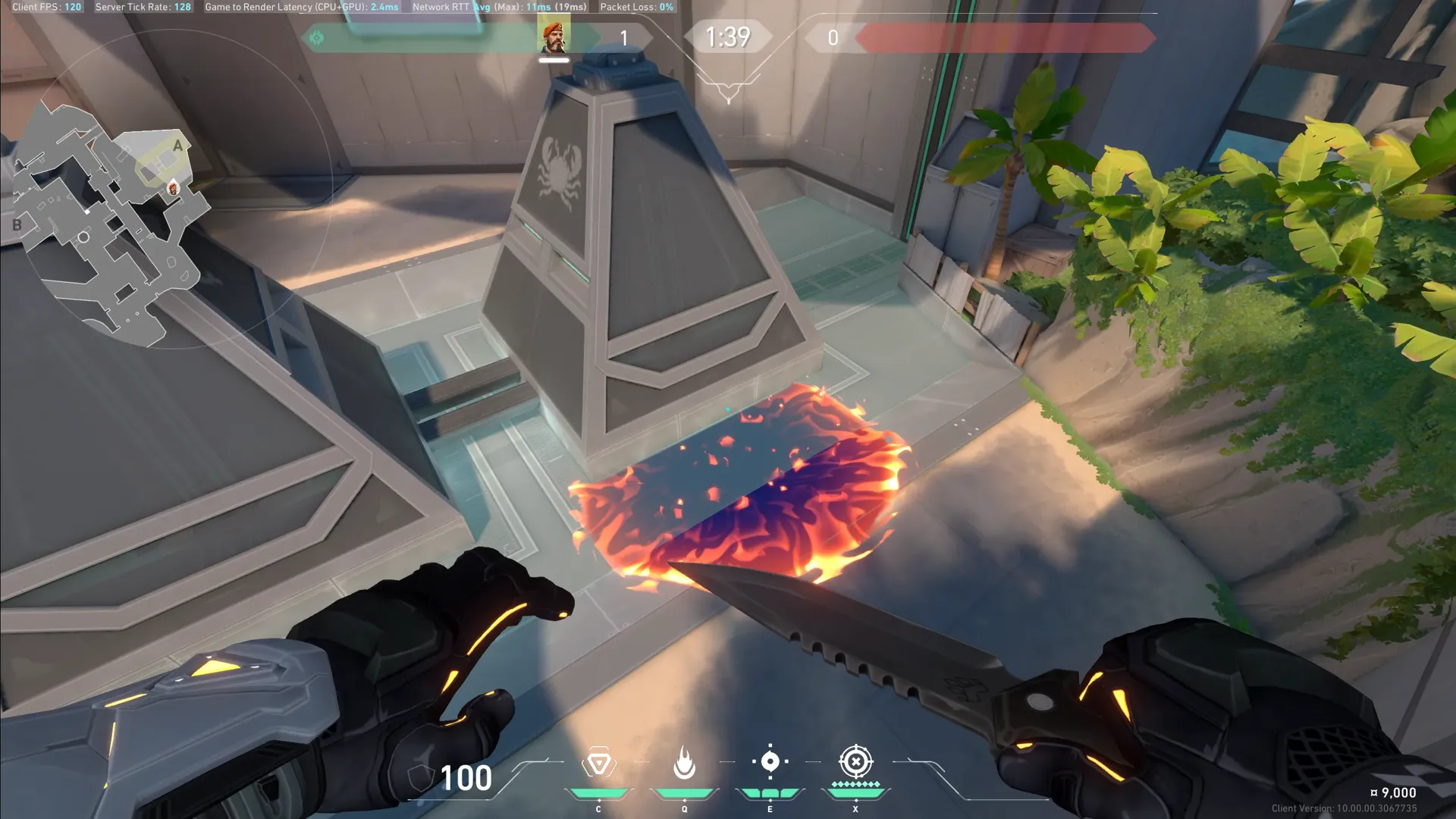 Brimstone Incendiary on Breeze Attack Site A — step 3 of 3: Result