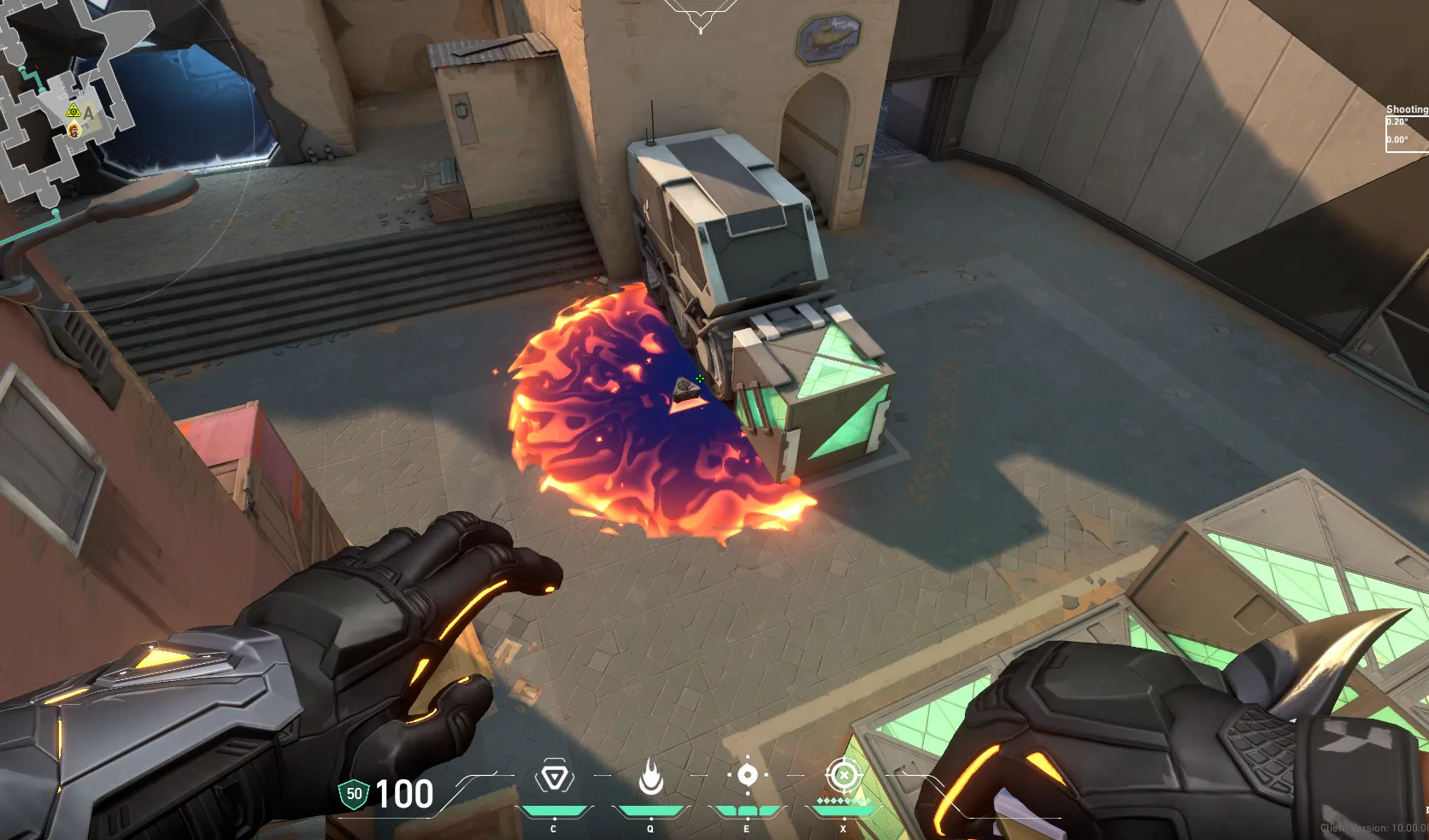 Brimstone Incendiary on Bind Attack Site A — step 3 of 3: Result