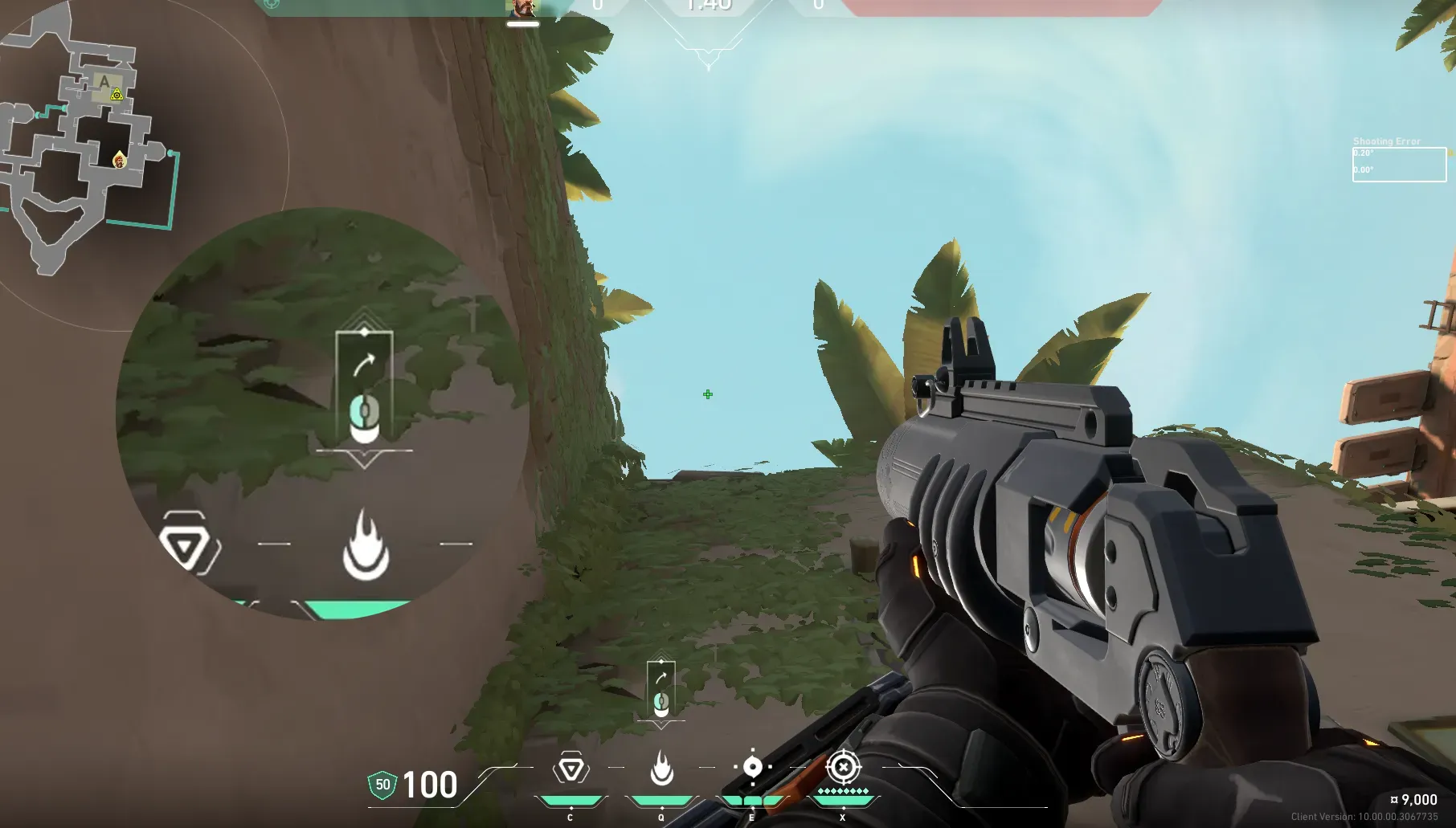 Brimstone Incendiary on Bind Attack Site A — step 2 of 3: Aim — line up the shot