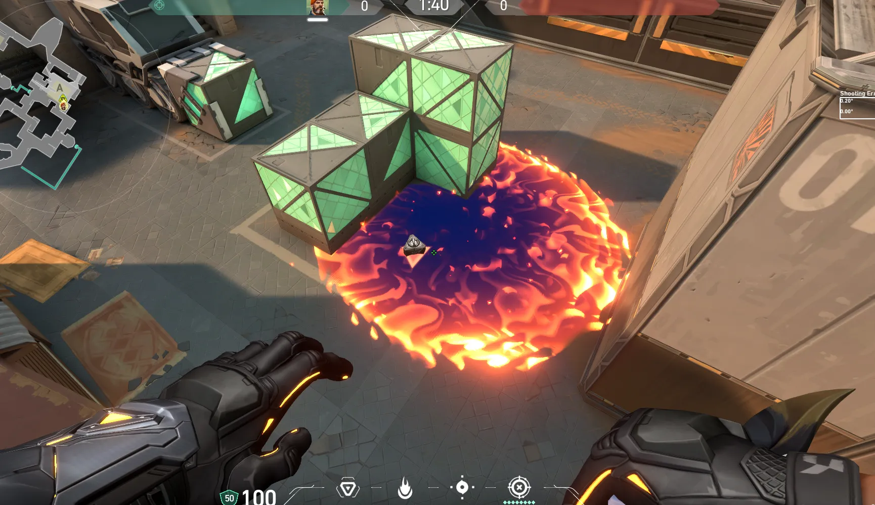 Brimstone Incendiary on Bind Attack Site A — step 3 of 3: Result