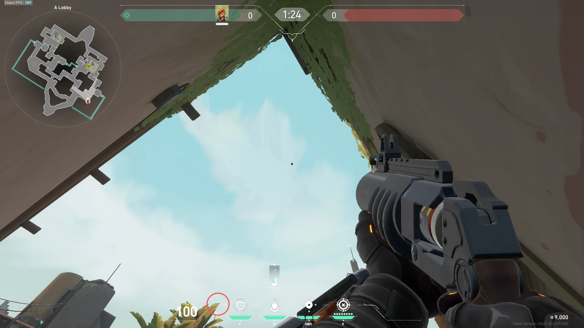 Brimstone Incendiary on Bind Attack Site A — step 4 of 5: Aim — line up the shot