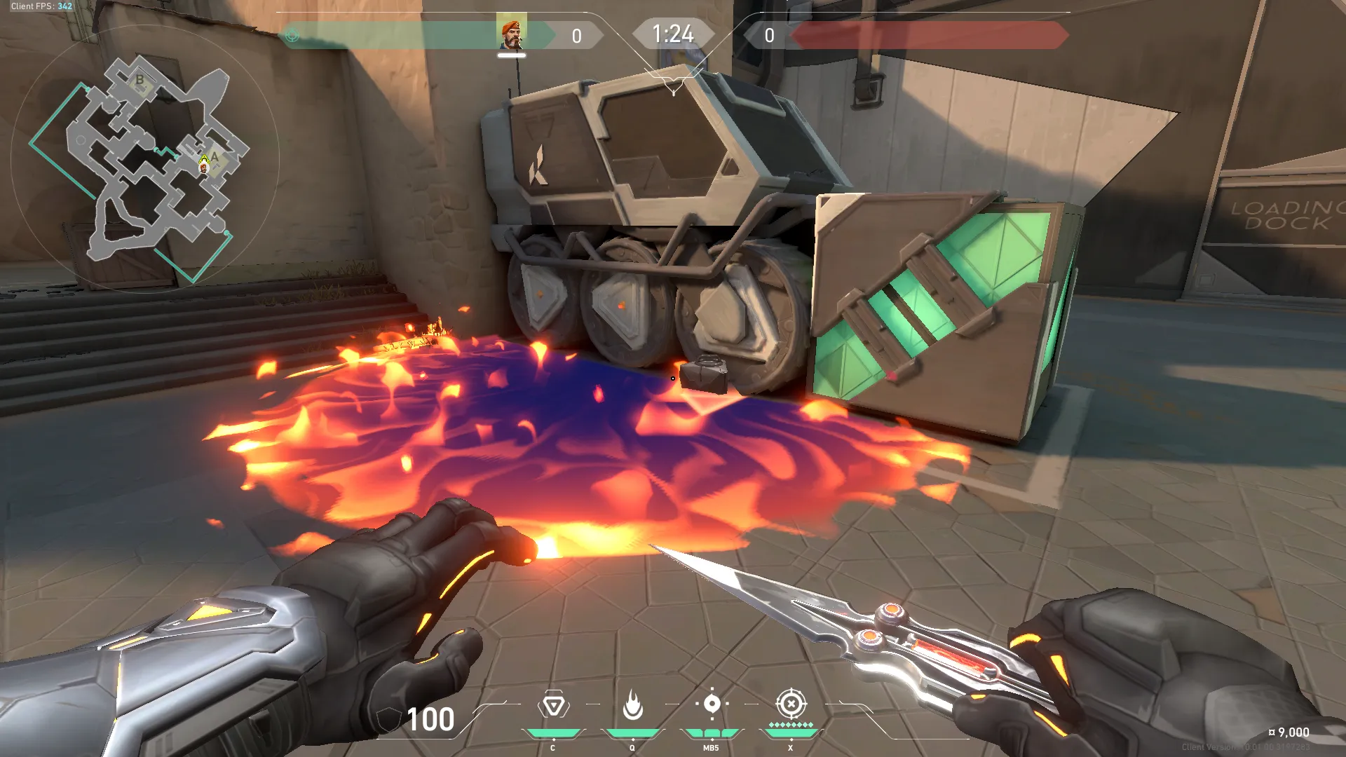 Brimstone Incendiary on Bind Attack Site A — step 5 of 5: Result