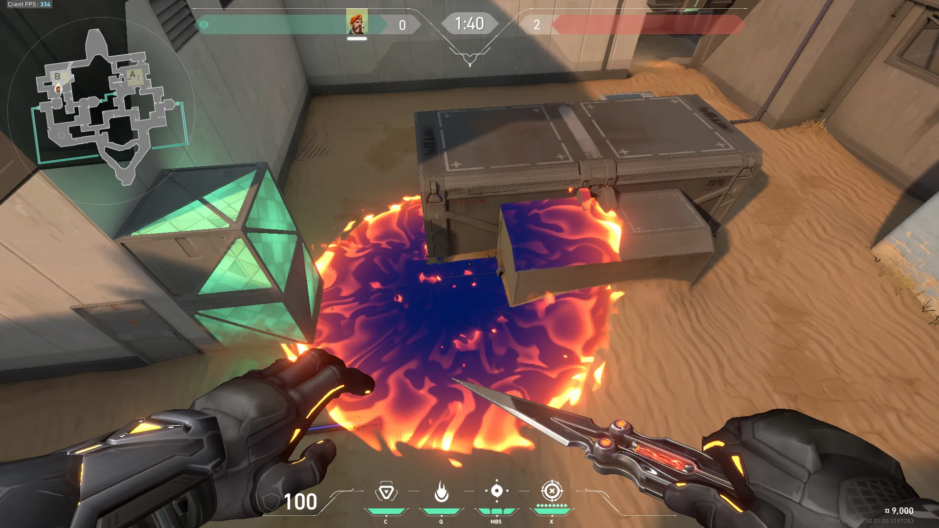 Brimstone Incendiary on Bind Attack Site B — step 5 of 5: Result