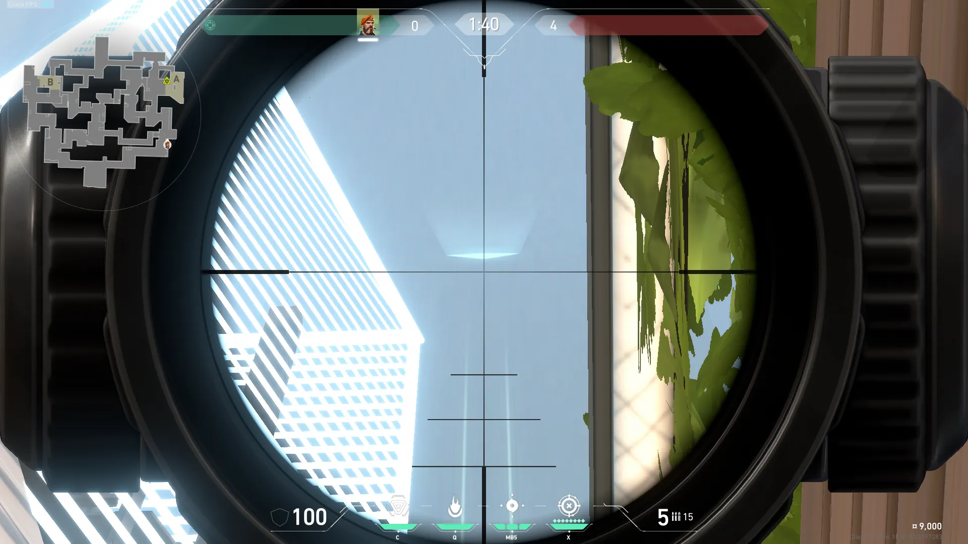 Brimstone Incendiary on Split Attack Site A — step 2 of 4: Aim — line up the shot