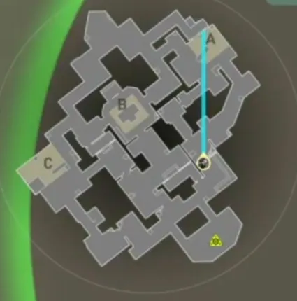 Viper Toxic Screen on Haven Attack Site A — step 3 of 5: Aim — line up the shot