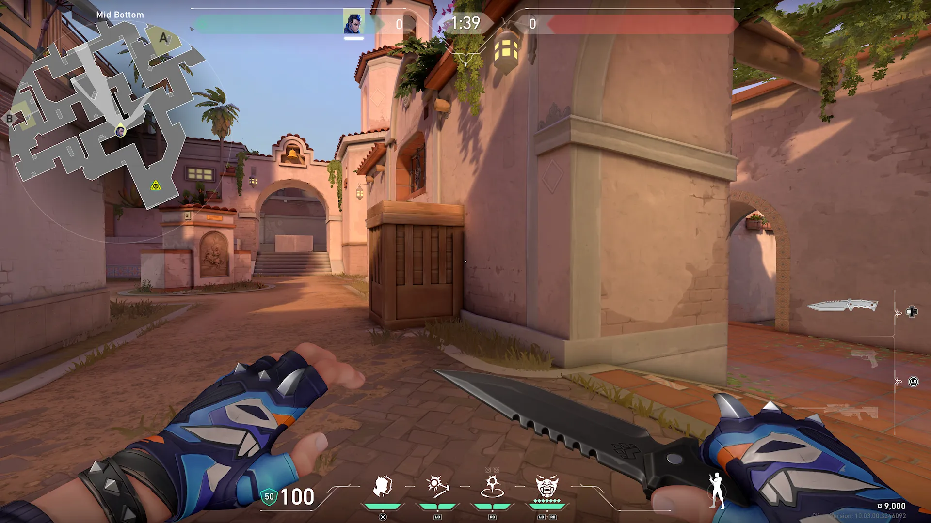 Attackers- TP to Defenders Spawn — Yoru lineup on Sunset