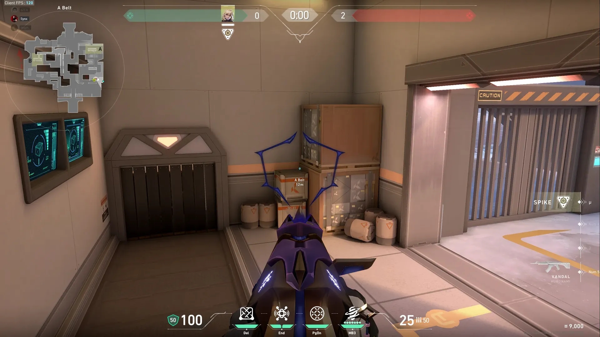 Attacker: Gravnet From A-belt Into A-site-tube — Deadlock lineup on Icebox