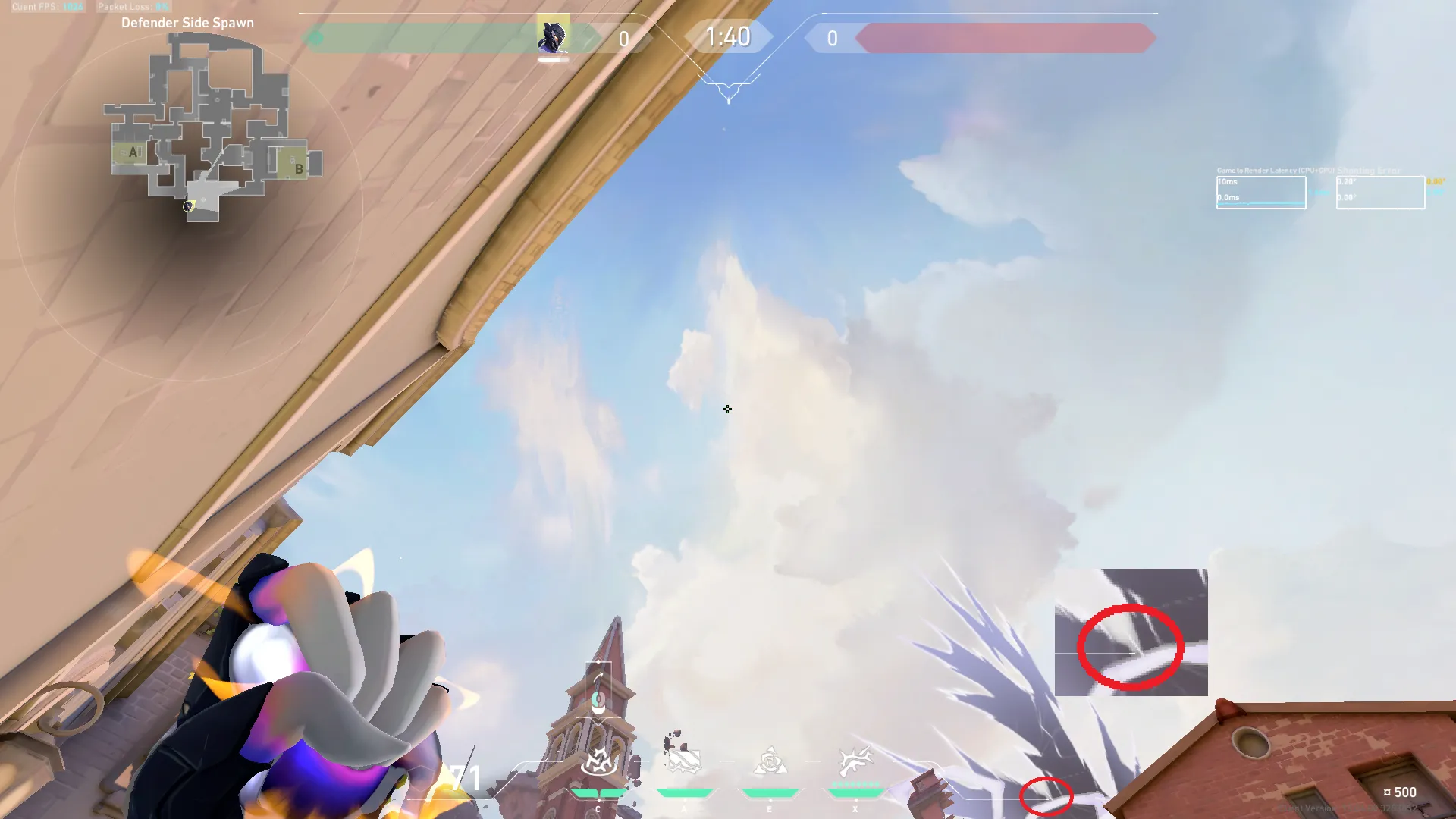 Vyse Razorvine on Ascent Defense Site B — step 2 of 3: Aim — line up the shot