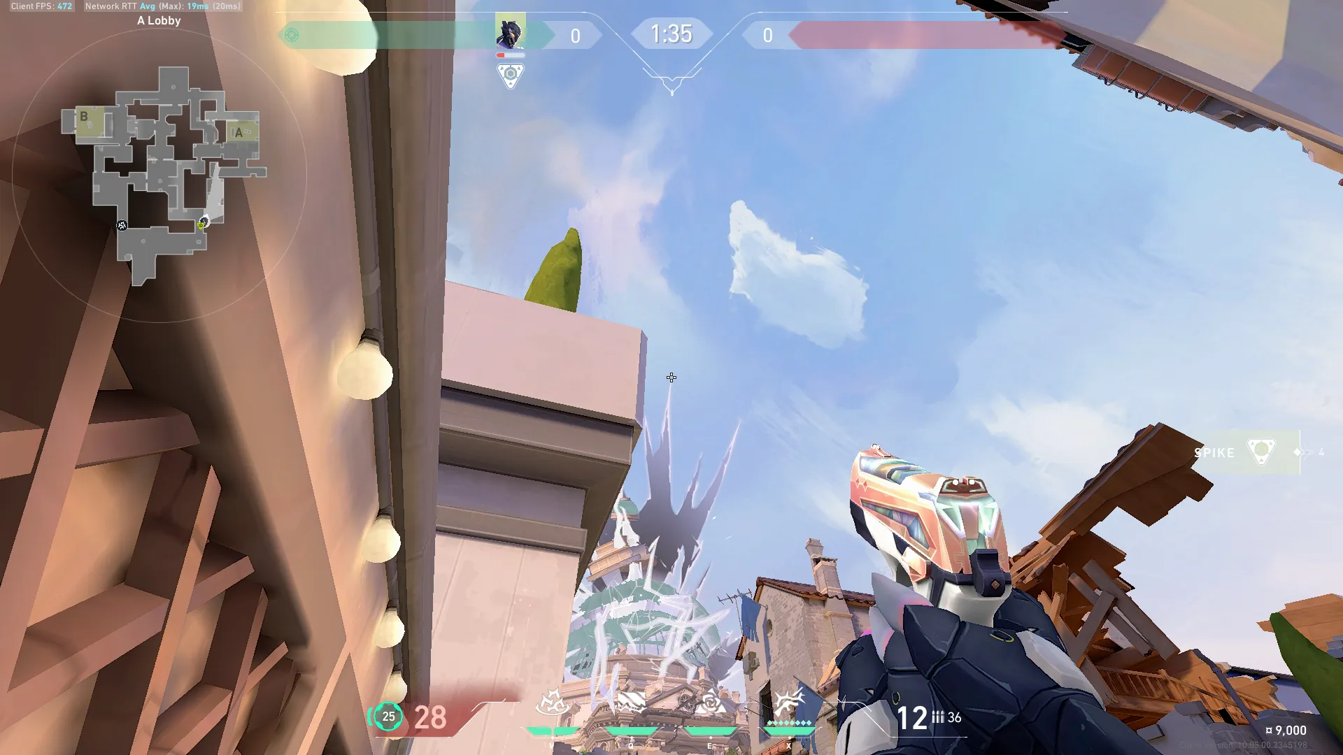 Vyse Razorvine on Ascent Attack Site A — step 2 of 3: Aim — line up the shot