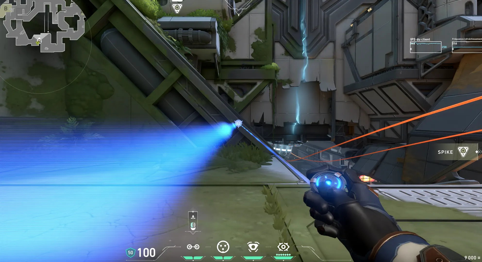 Cypher Trapwire on Fracture Attack Mid — step 6 of 7: Aim — line up the shot
