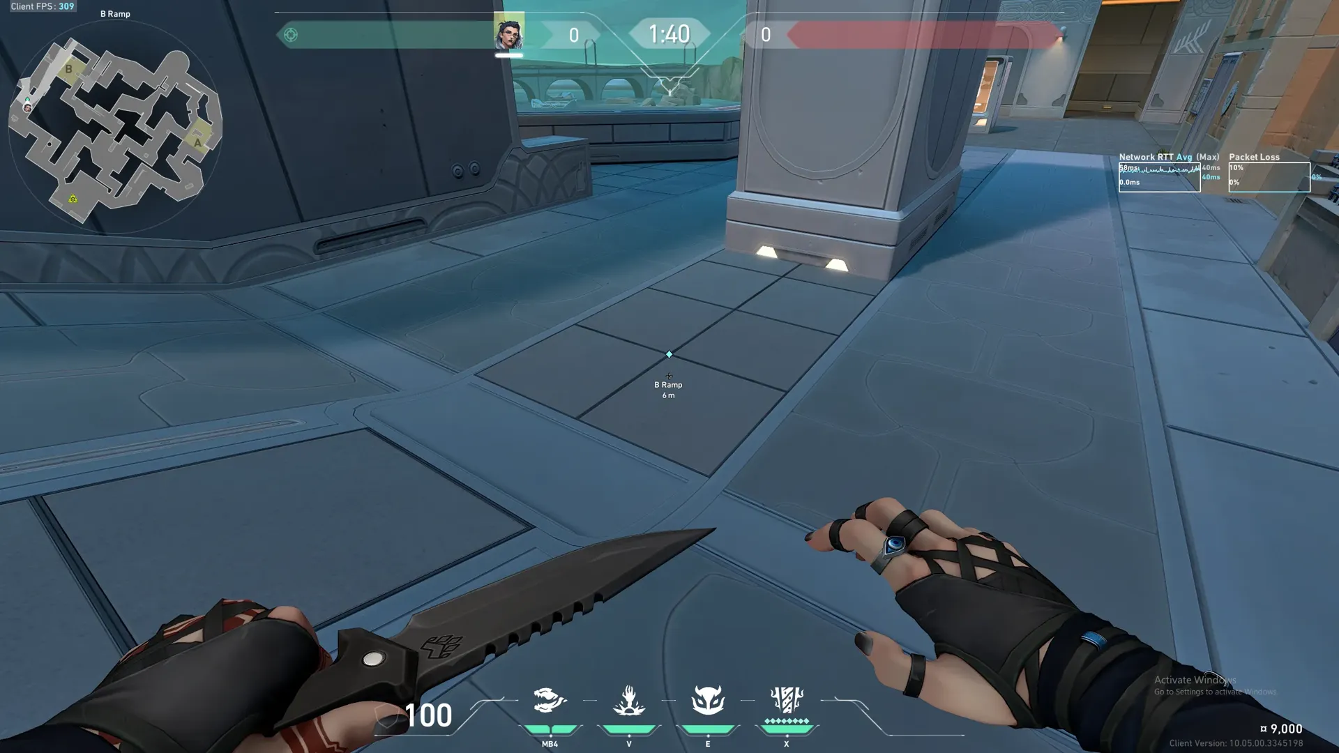 B Site Fade eye mid Ramps to Above Default — Fade lineup on Pearl