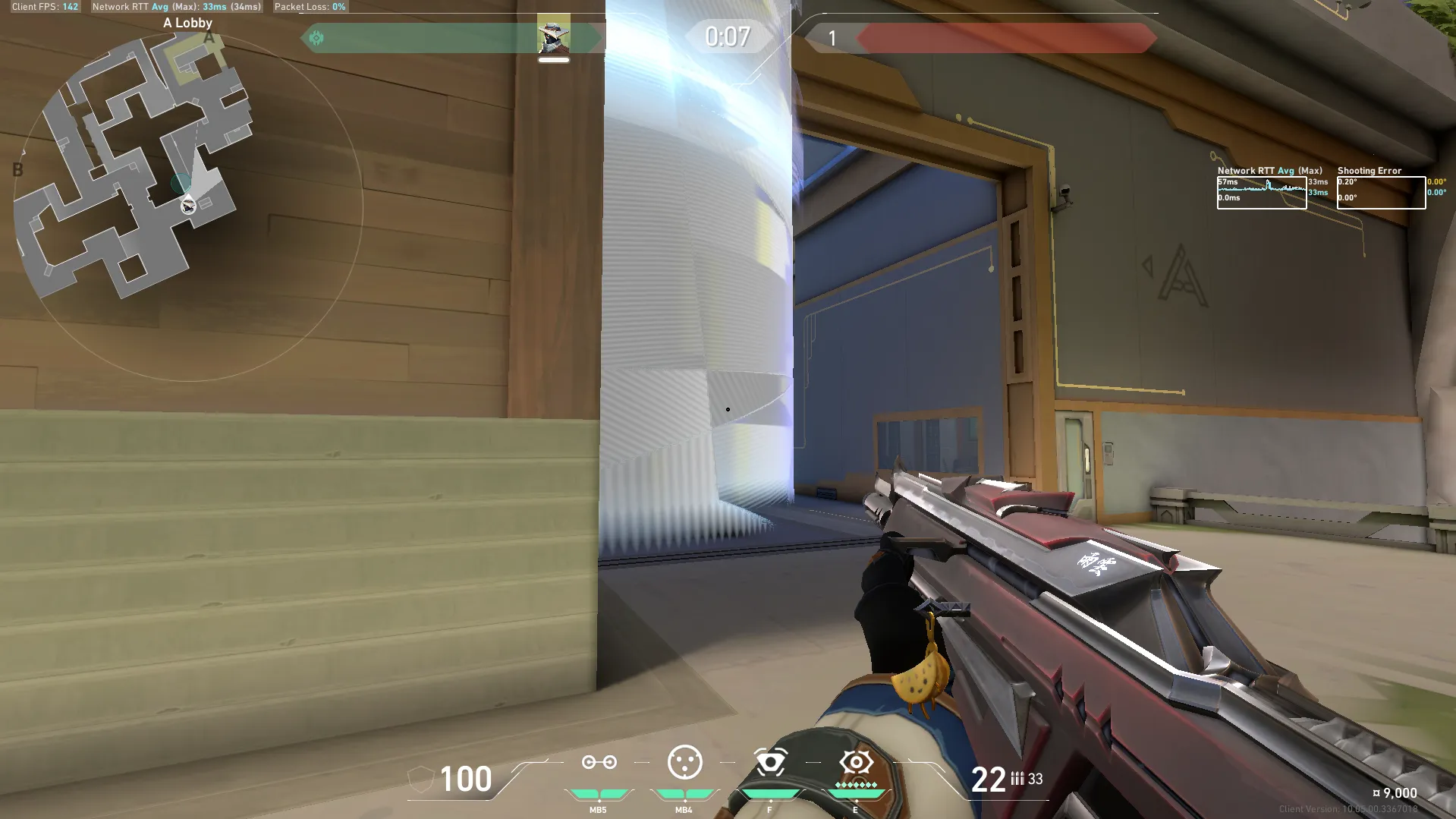 Cypher Cyber Cage on Abyss Attack Site A — step 4 of 5: Aim — line up the shot