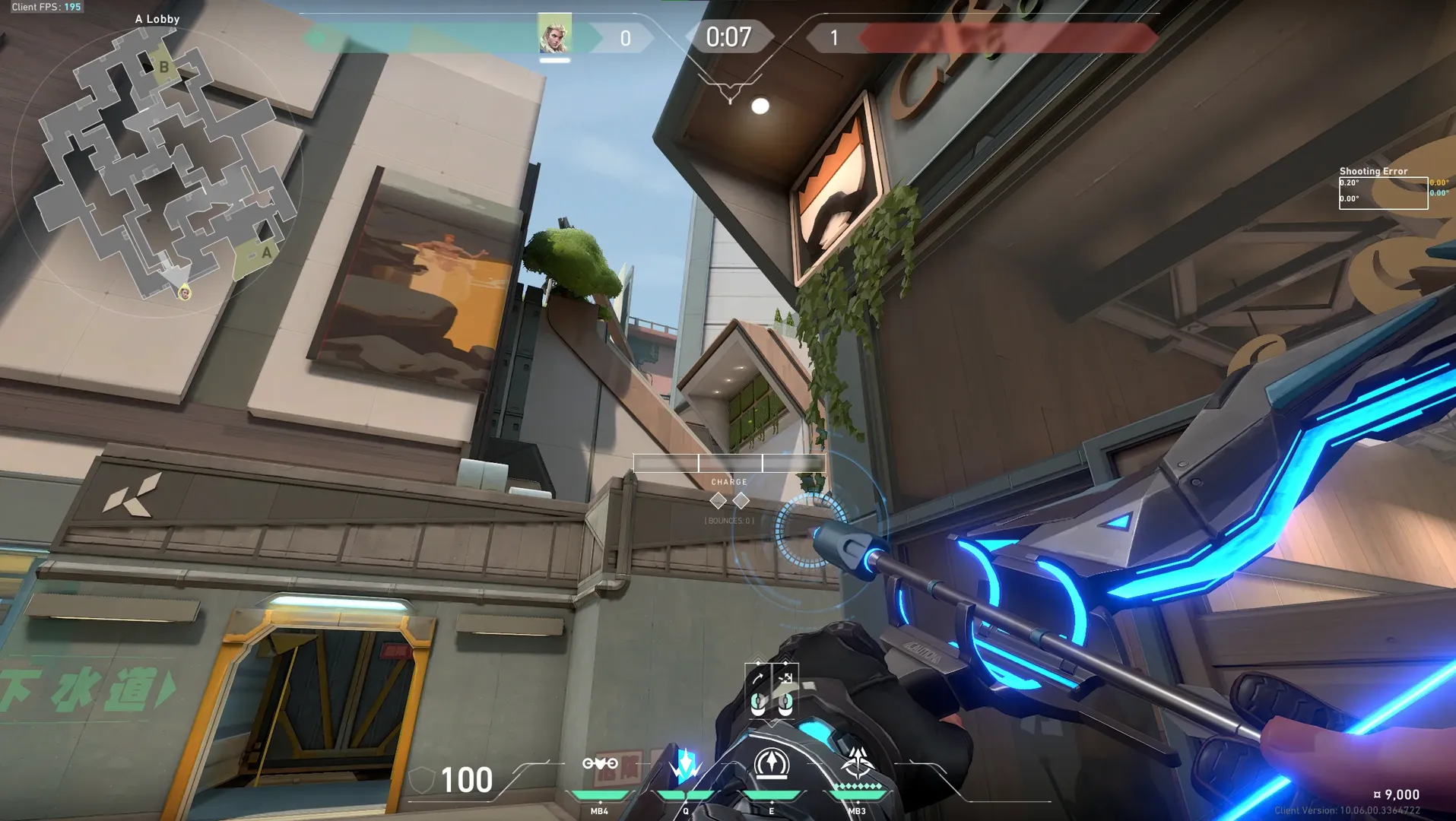Sova Recon Bolt on Split Attack Site A — step 3 of 5: Aim — line up the shot