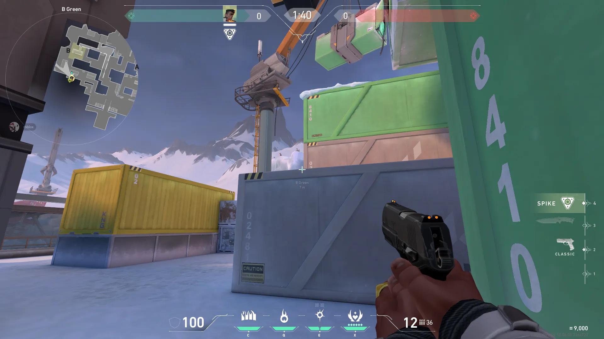 Phoenix Hot Hands on Icebox Attack Site B — step 2 of 3: Aim — line up the shot