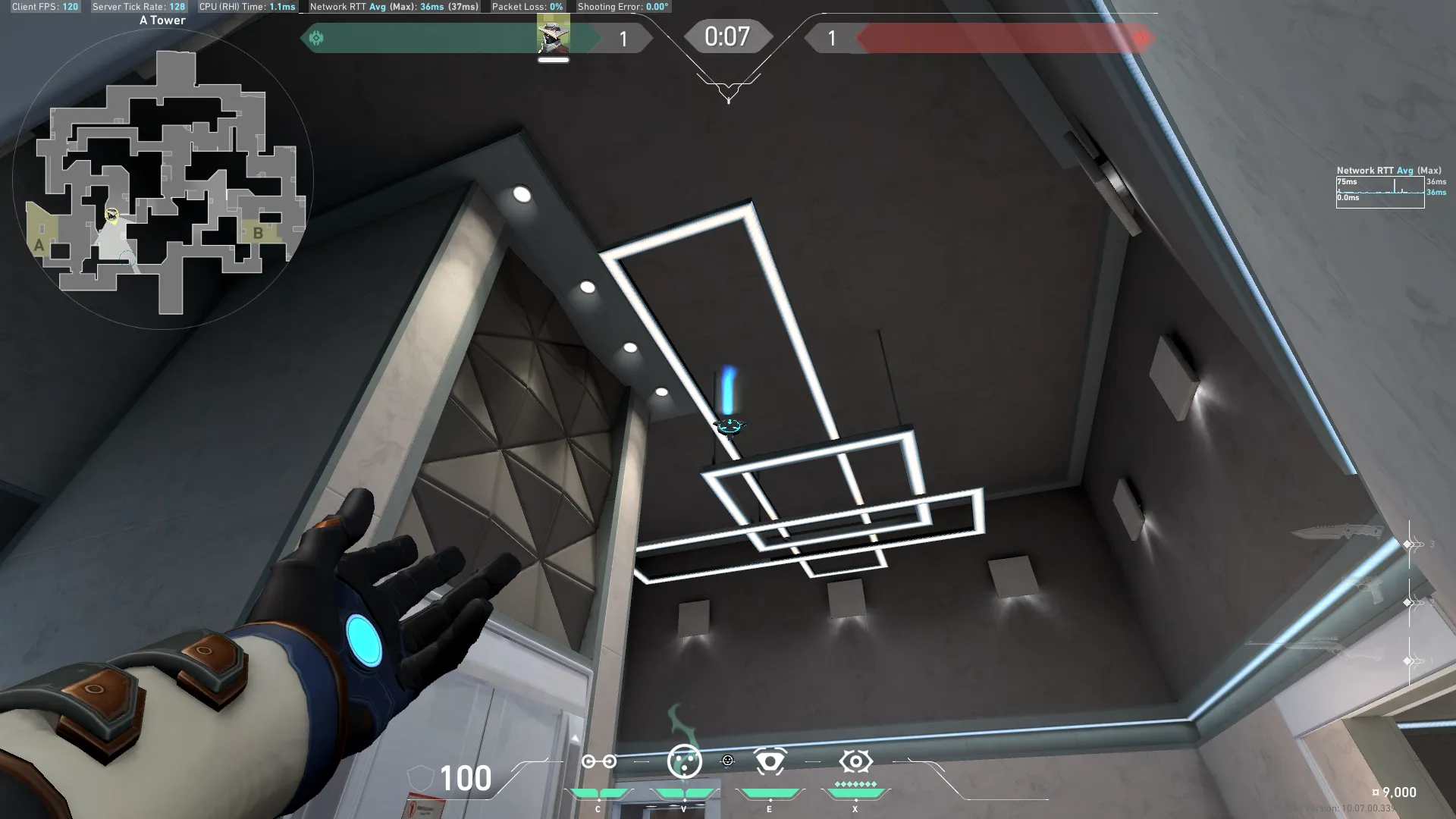 Cypher Cyber Cage on Split Attack Site A — step 3 of 4: Aim — line up the shot