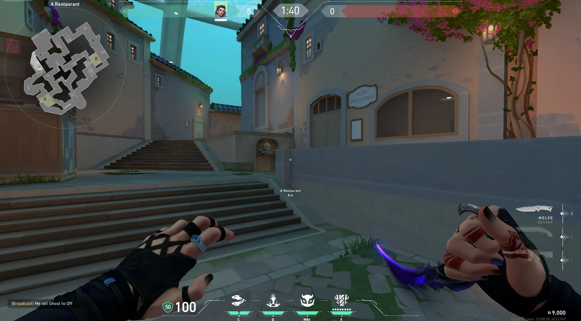 A Restaurant to A Main [attacker Eye] — Fade lineup on Pearl