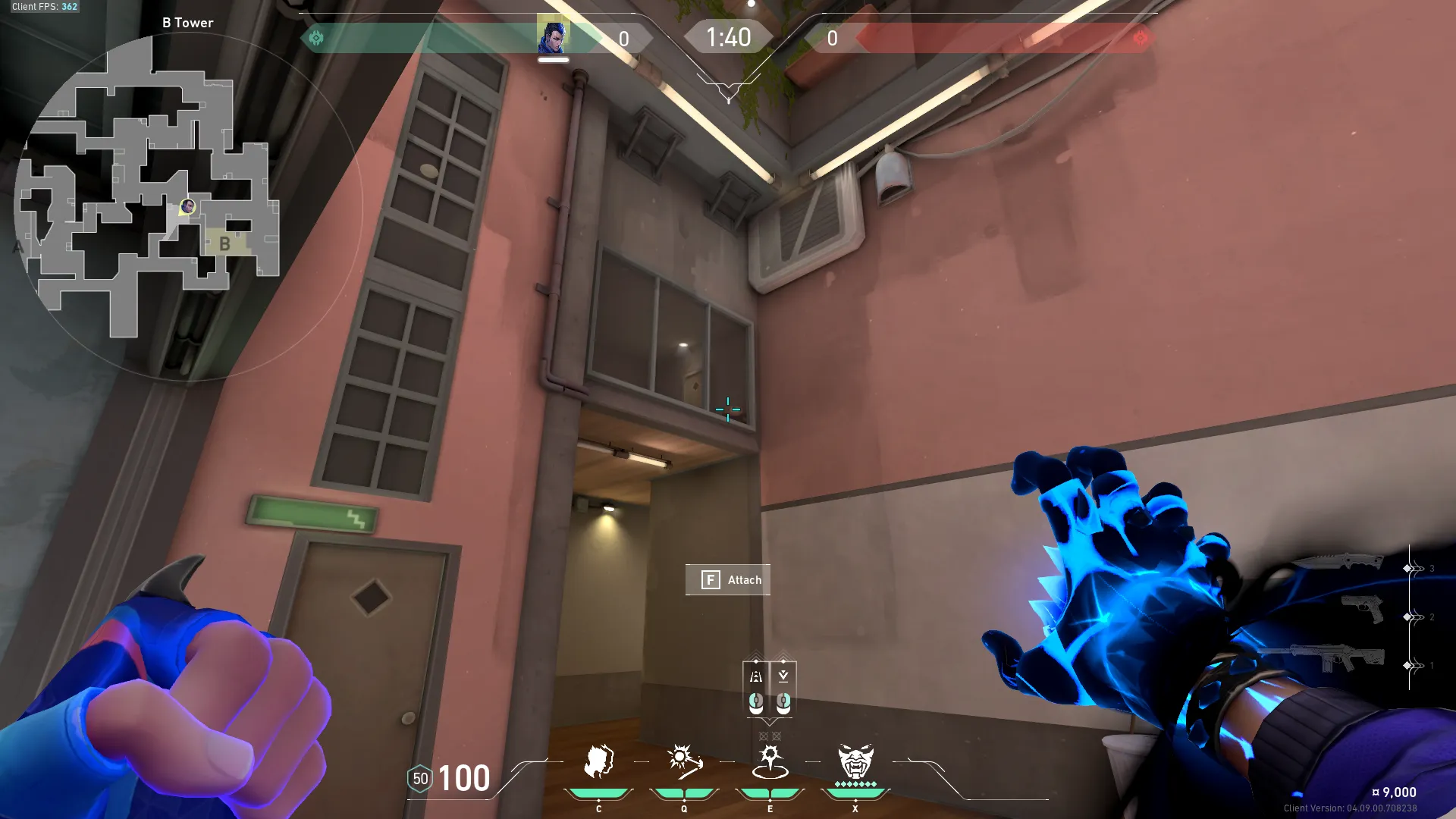 Yoru Gatecrash on Split Defense Site B — step 2 of 3: Aim — line up the shot
