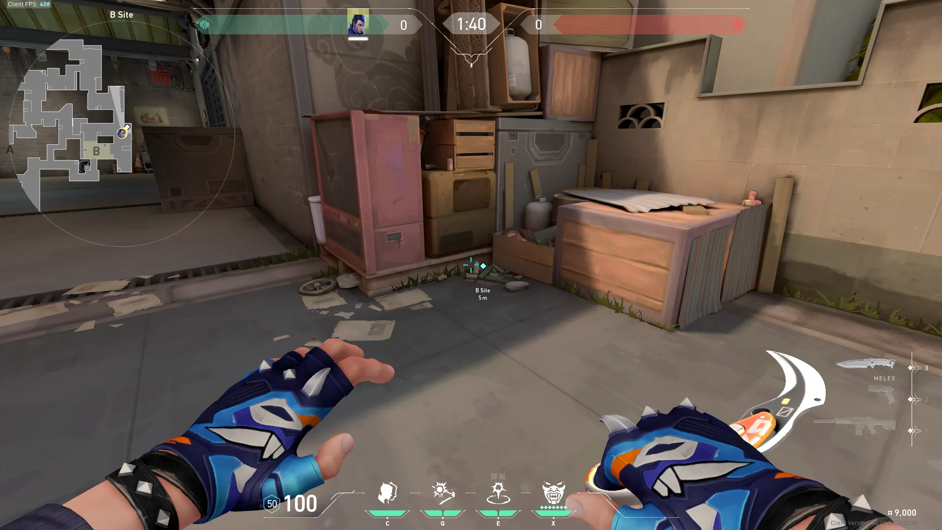 B Site to Attackers/b Lobby — Yoru lineup on Split