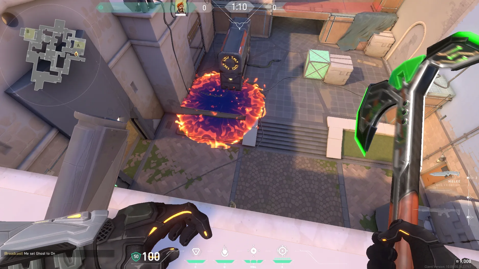 Brimstone Incendiary on Ascent Attack Site A — step 3 of 3: Result