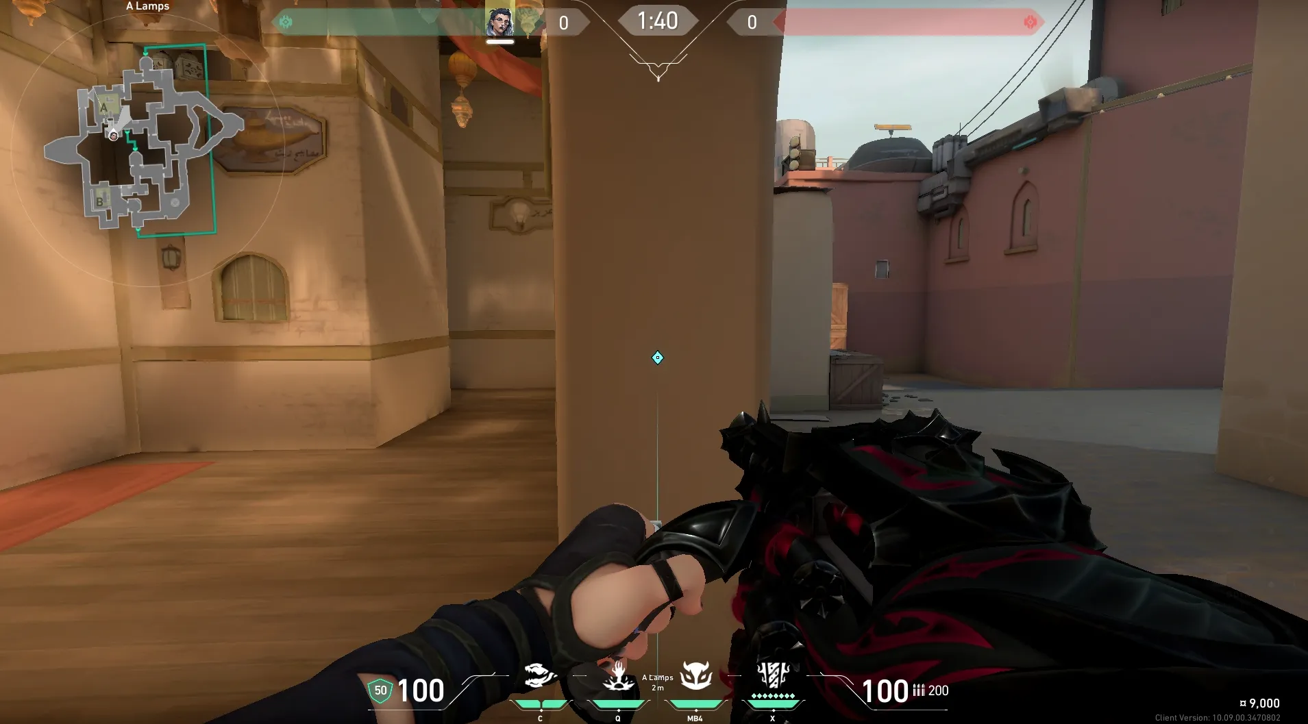 A Lamps to A Site [wallbang] #1 — Fade lineup on Bind