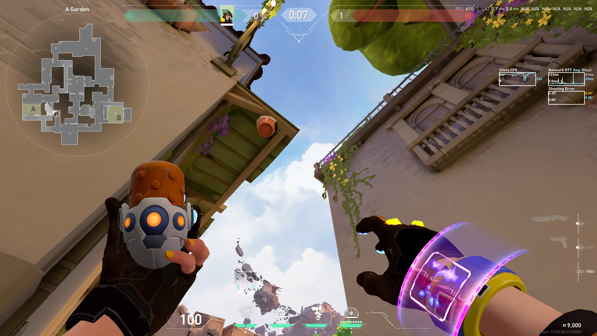 Killjoy Nanoswarm on Ascent Defense Site A — step 2 of 4: Aim — line up the shot