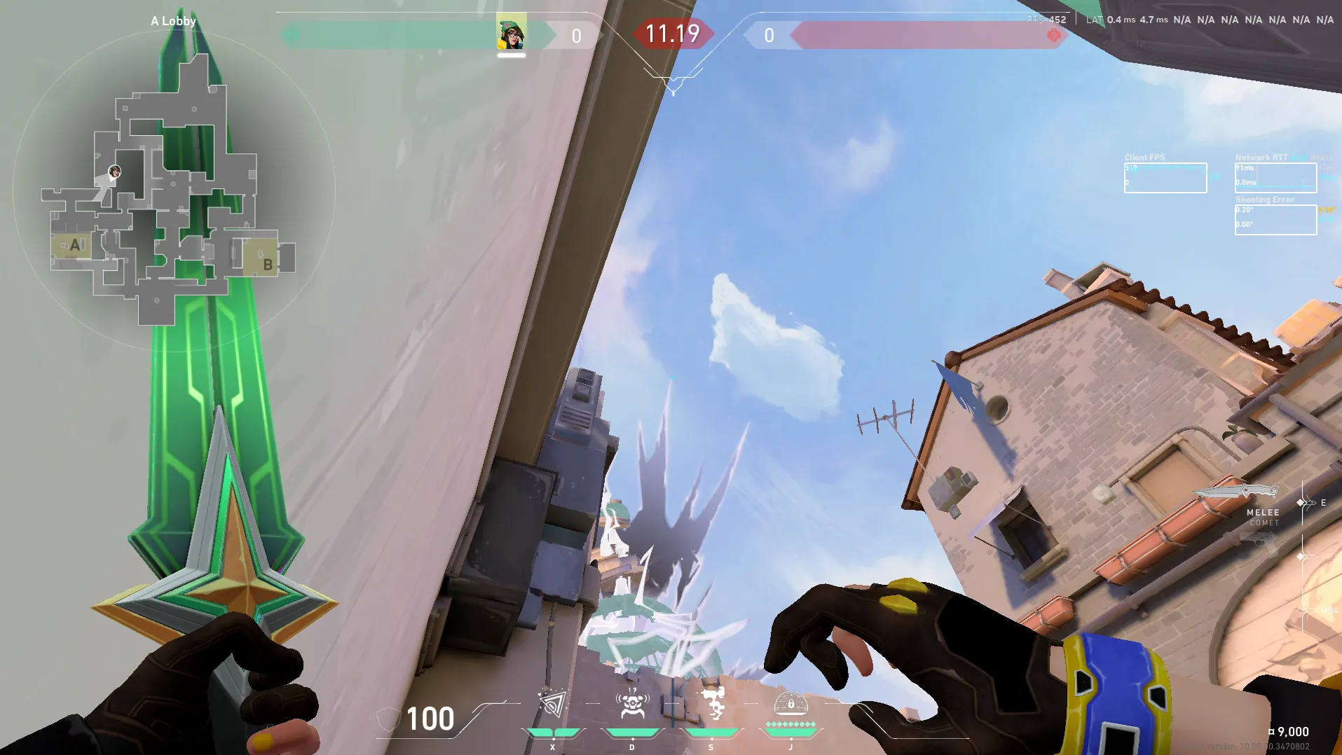 Killjoy Nanoswarm on Ascent Attack Site A — step 2 of 3: Aim — line up the shot